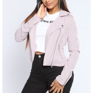 Lilac moto Jacket
